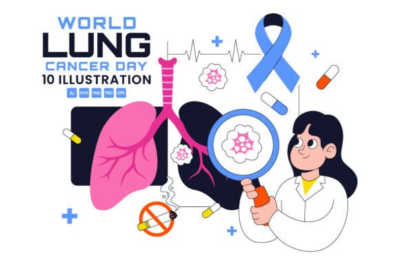10 World Lung Cancer Day Illustration