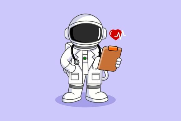 Astronaut Doctor with Stethoscope