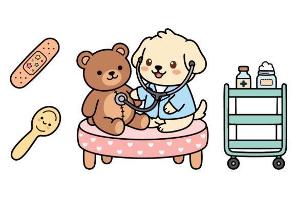 Cute Vet Puppy Toy Clinic