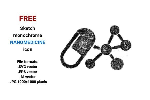 FREE Sketch Nanomedicine Icon