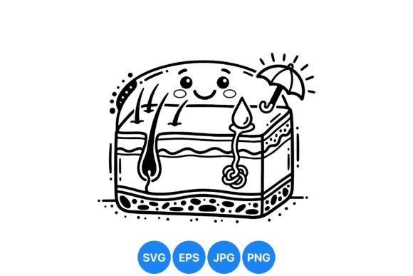 Happy Skin Care Vector Art
