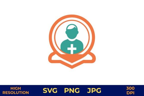 Healthcare Icon with Cross Vector Design