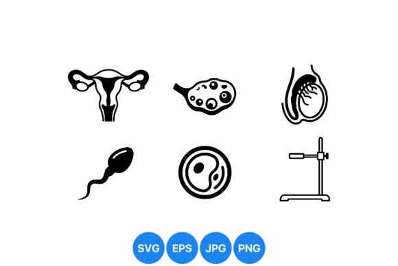 Human Reproductive System Icons
