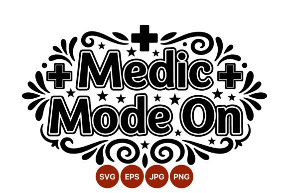 Medic Mode on Black and White Vector