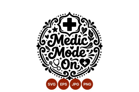 Medic Mode on Calligraphy Vector