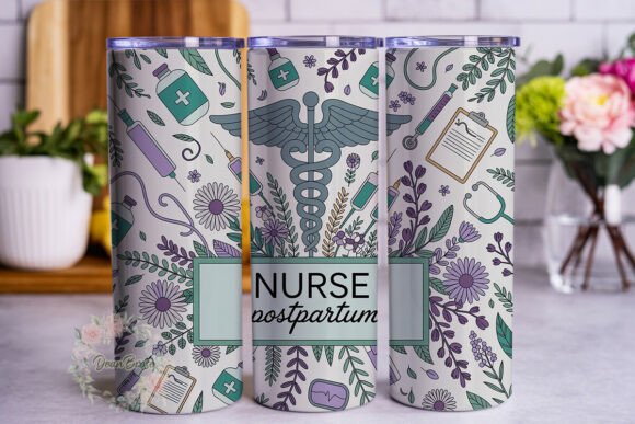 Postpartum Nurse 20oz Tumbler Wrap