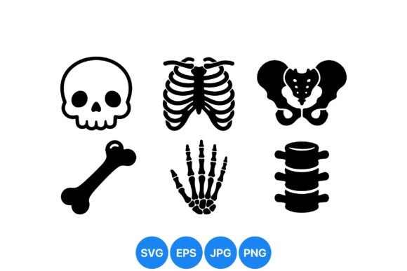 Skeleton Bone Clipart Collection