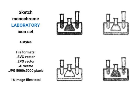 Sketch Laboratory Icon Set