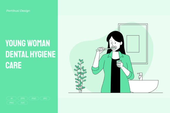 Young Woman Dental Hygiene Care